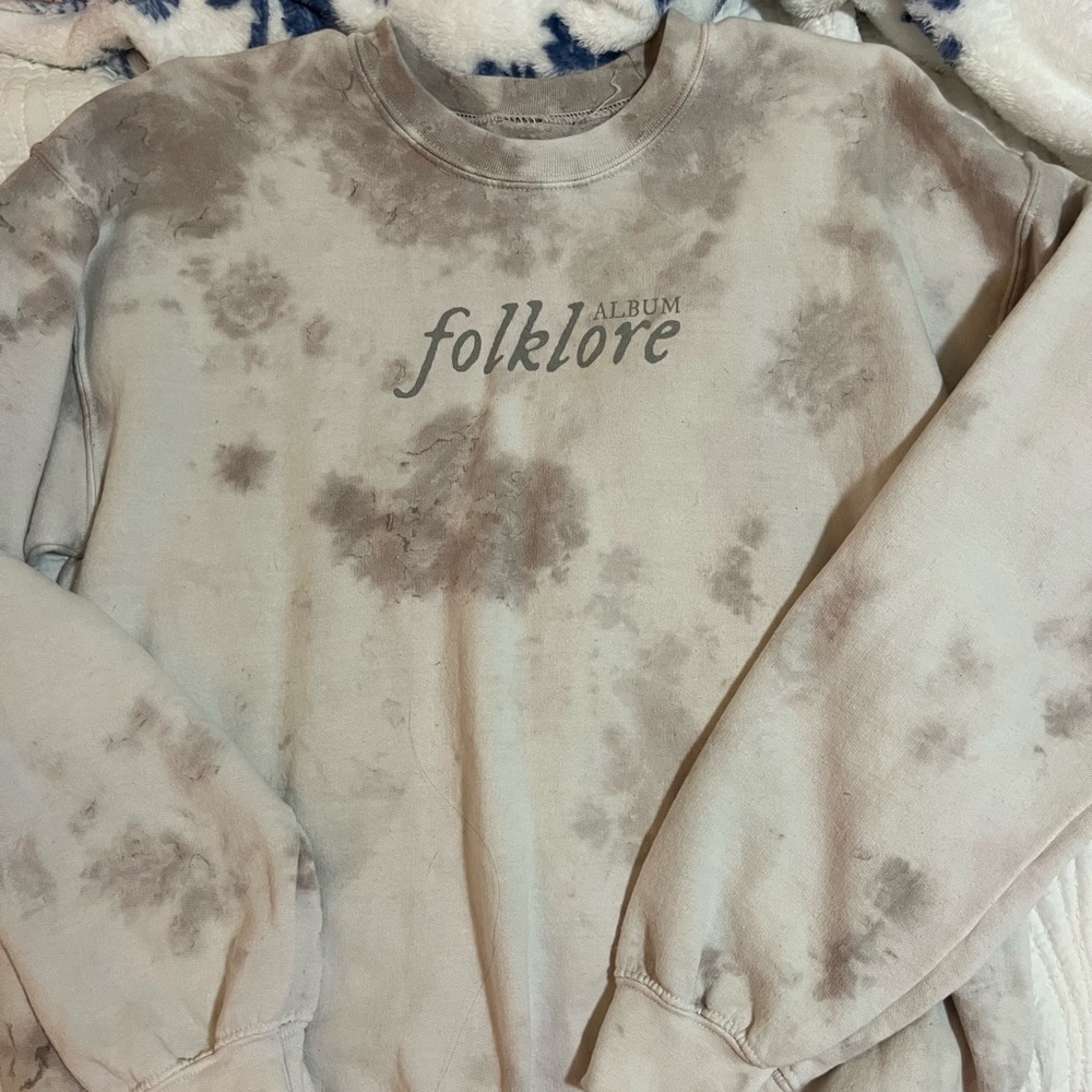 Folklore Taylor Swift Tie Dye Crew Neck